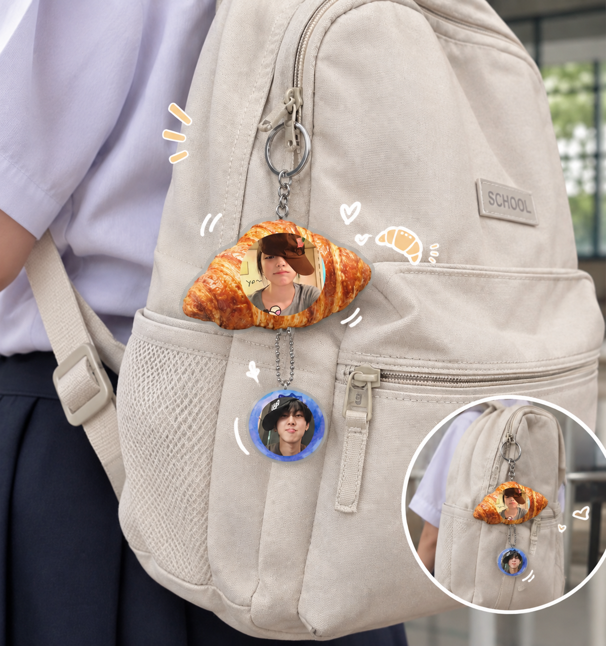 Keychain Blueberry Pastry